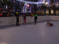Na otrokovickém náměstí se bruslí