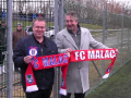 Do města přijeli zástupci Malacek na přátelské utkání