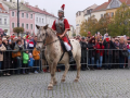 Na Masarykově náměstí se projížděl svatý Martin a žehnala se vína