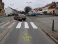Osobní automobil srazil v Napajedlích seniora na přechodu pro chodce. Viděli jste nehodu?
