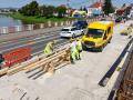 Opravy mostu v Uherském Hradišti se v červenci přesunou na druhou polovinu